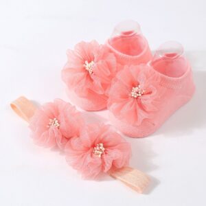 Baby head band and socks set